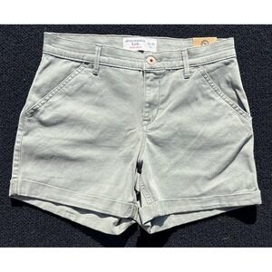 Abercrombie Kids Shorts Girls 15/16 Gray‎ Chino Midi Short Cuffed Pockets Youth